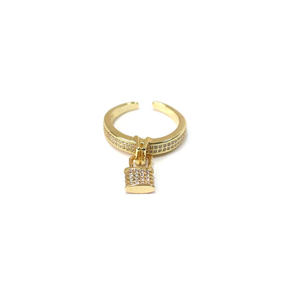 Lock & Luxe Charm Ring