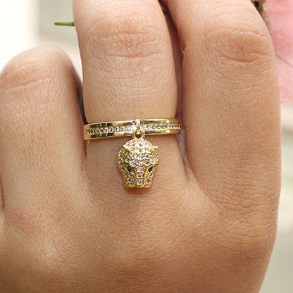 Wild Elegance Panther Ring