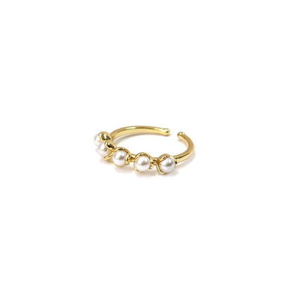 Celestial Bloom Pearl Ring