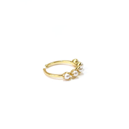Celestial Bloom Pearl Ring