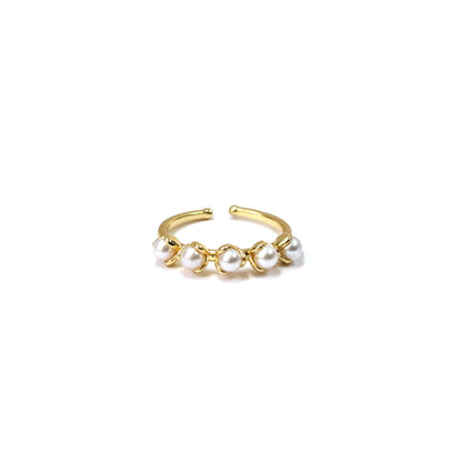 Celestial Bloom Pearl Ring