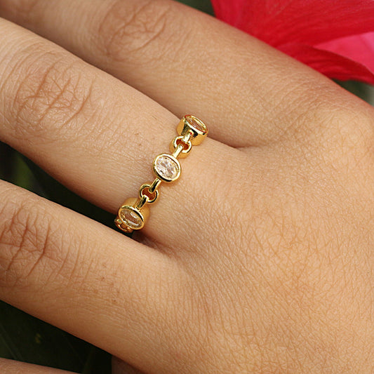 Golden Daze Gem Ring