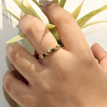 Gilded Prism Ring