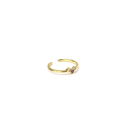 Ruby Glow Heart Ring