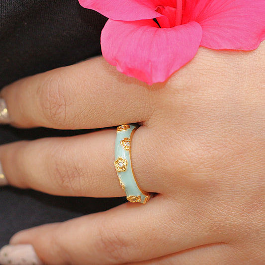 Floral Dreams Enamel Band
