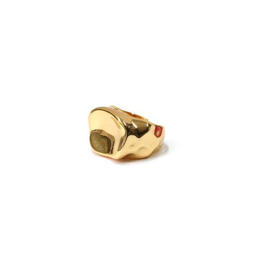 Sculpted Gold Chunky Ring