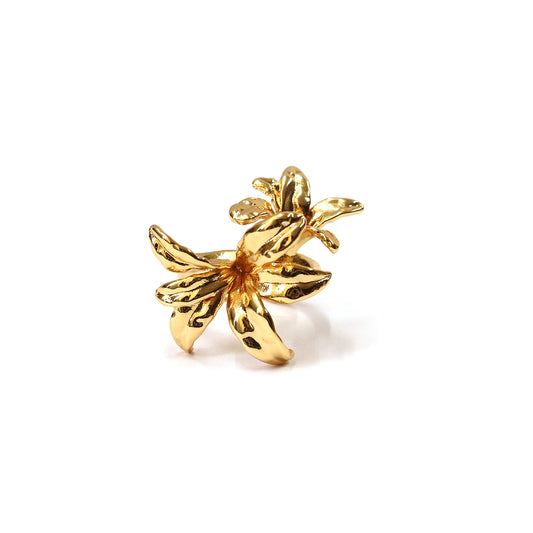 Blooming Gold Flower Ring