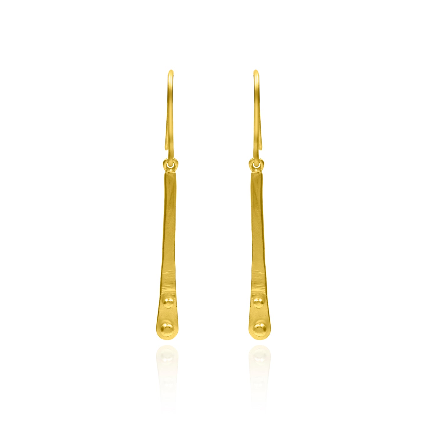 Elongated Bar Hook Earrings