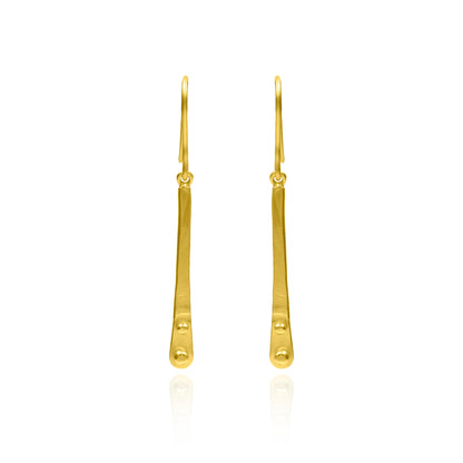 Elongated Bar Hook Earrings