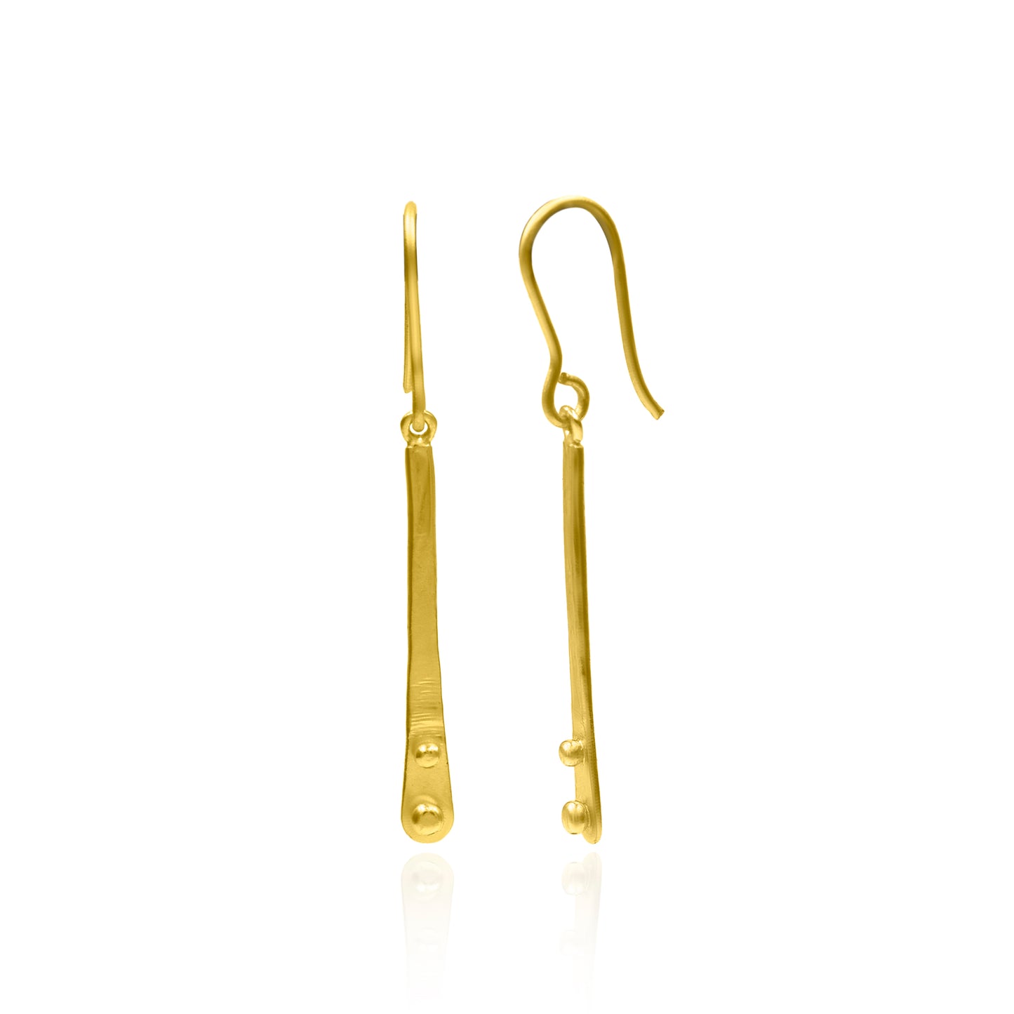 Elongated Bar Hook Earrings