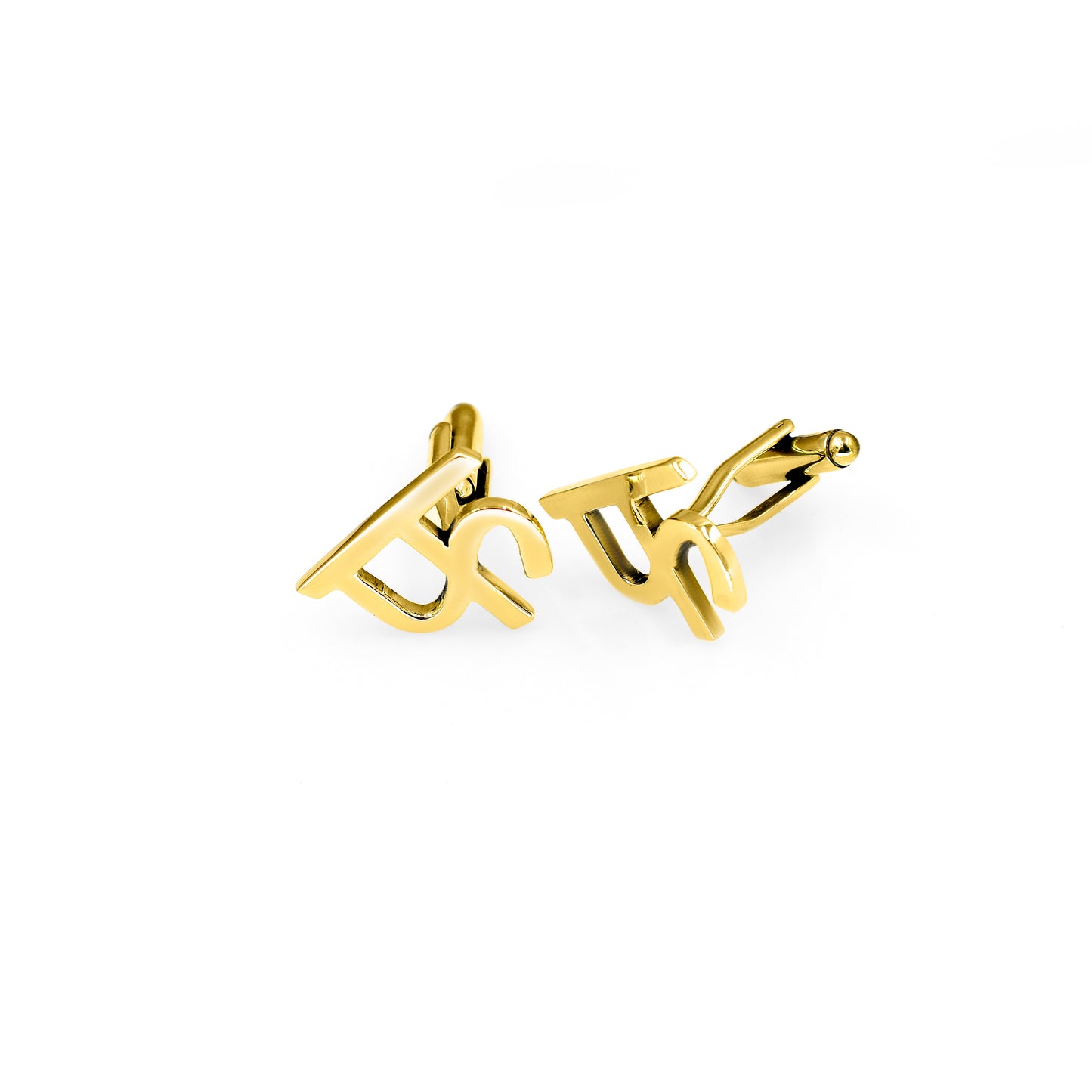 फ Initials Cufflinks