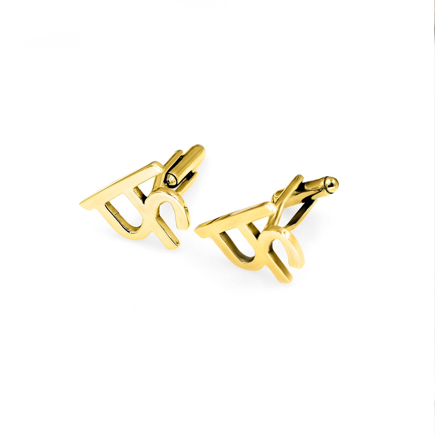 फ Initials Cufflinks