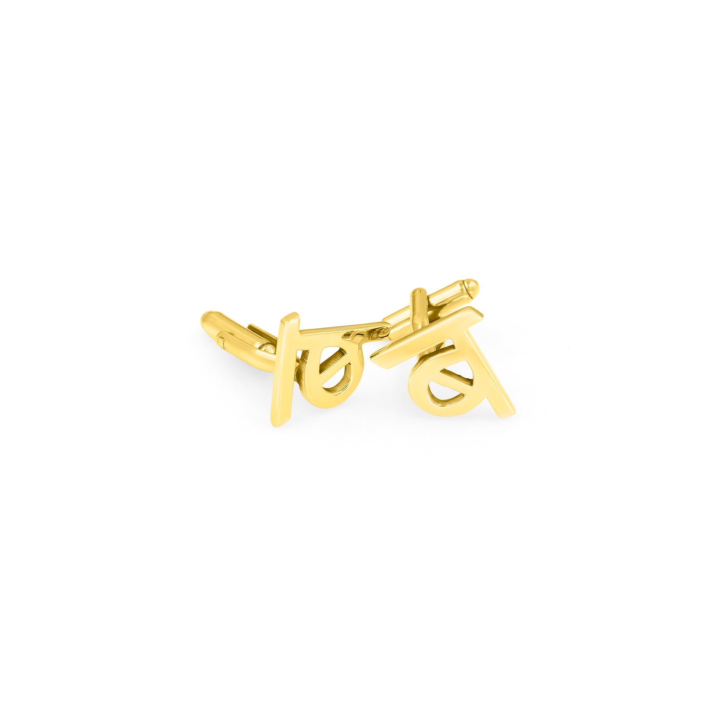 ब Initial Cufflinks