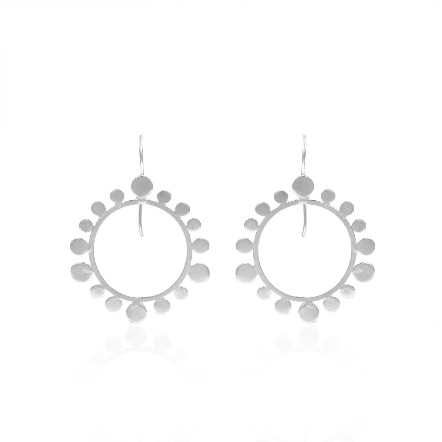 Cloud Of Nuggets Hook Earrings