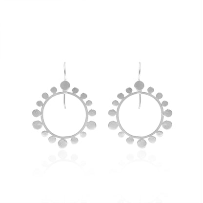 Cloud Of Nuggets Hook Earrings