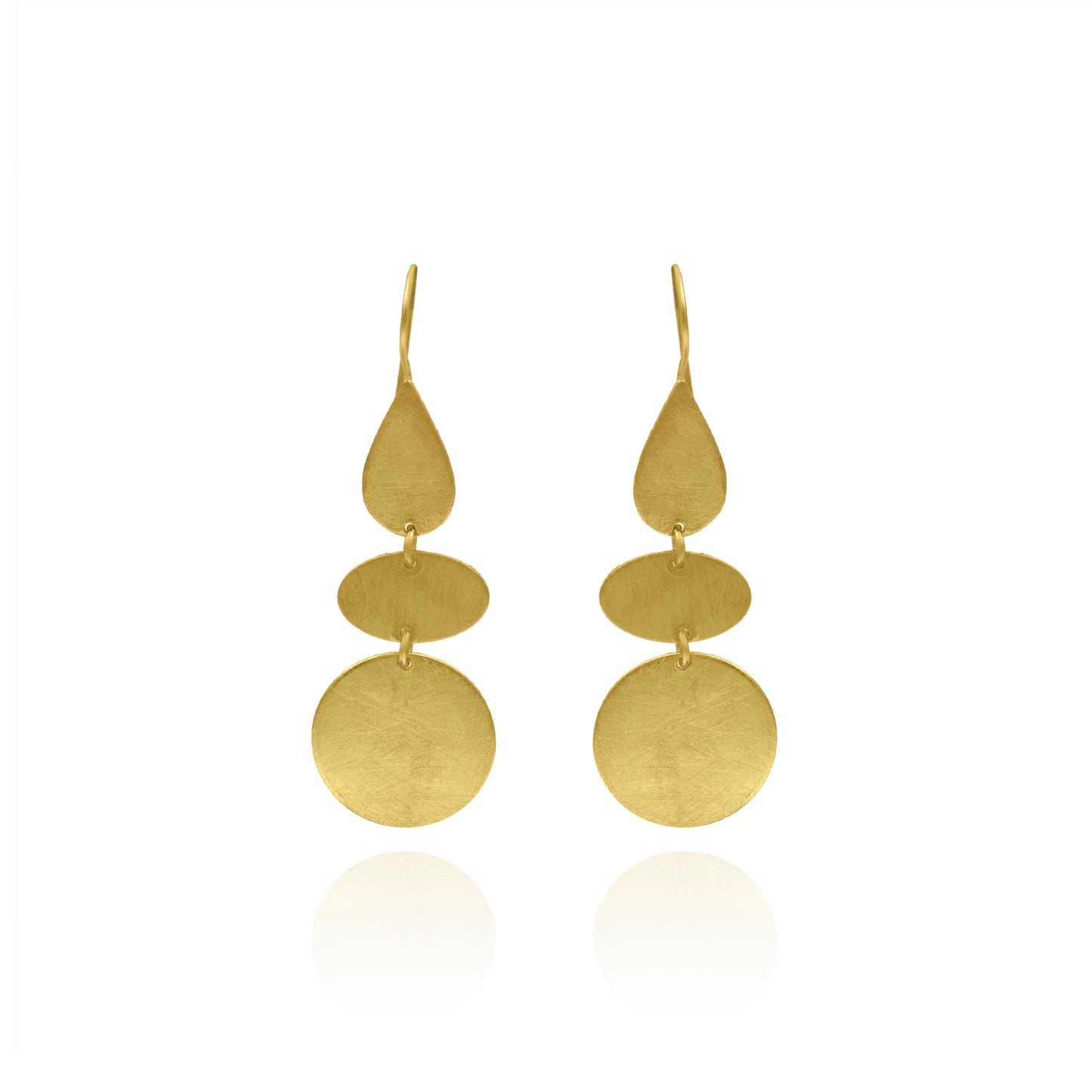 Geometrical Thread Hook Earrings