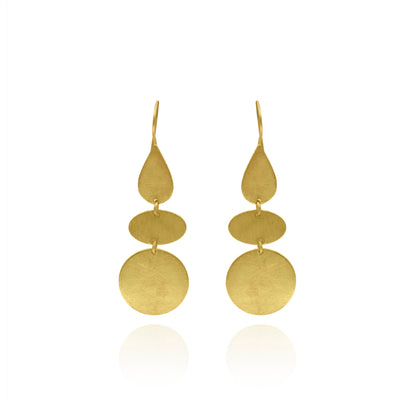 Geometrical Thread Hook Earrings