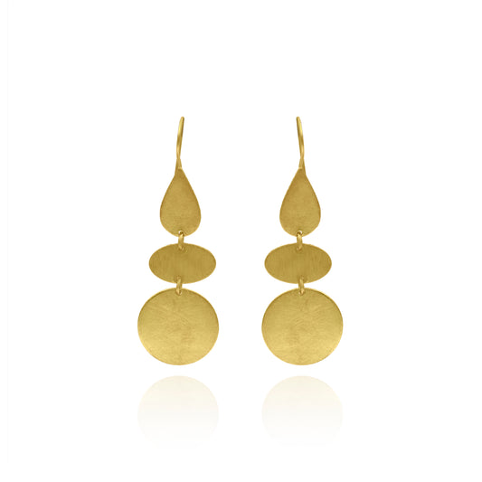 Geometrical Thread Hook Earrings