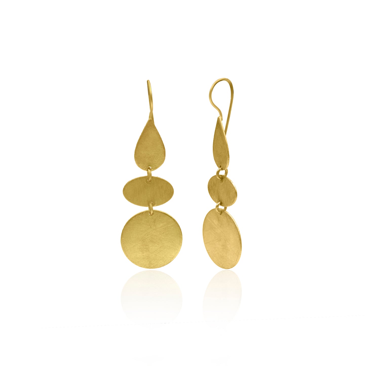 Geometrical Thread Hook Earrings