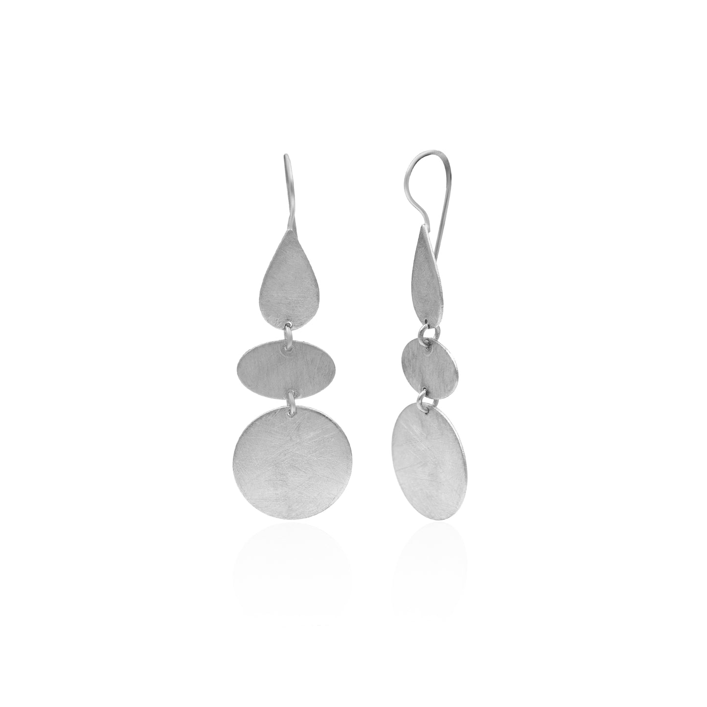 Geometrical Thread Hook Earrings