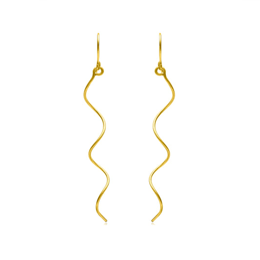 Crawling Snake Hook Earrings