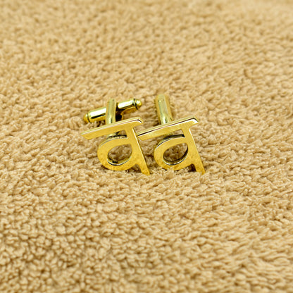 व Initial Cufflinks