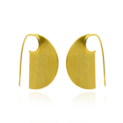 Loop In The Moon Hoop Earrings