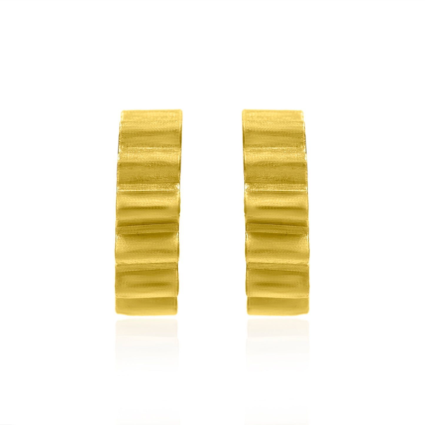 Zig Zag Drama Hoop Earrings