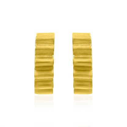 Zig Zag Drama Hoop Earrings