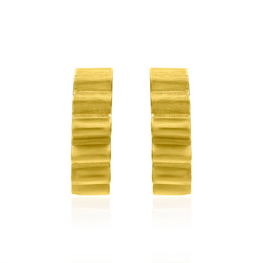 Zig Zag Drama Hoop Earrings