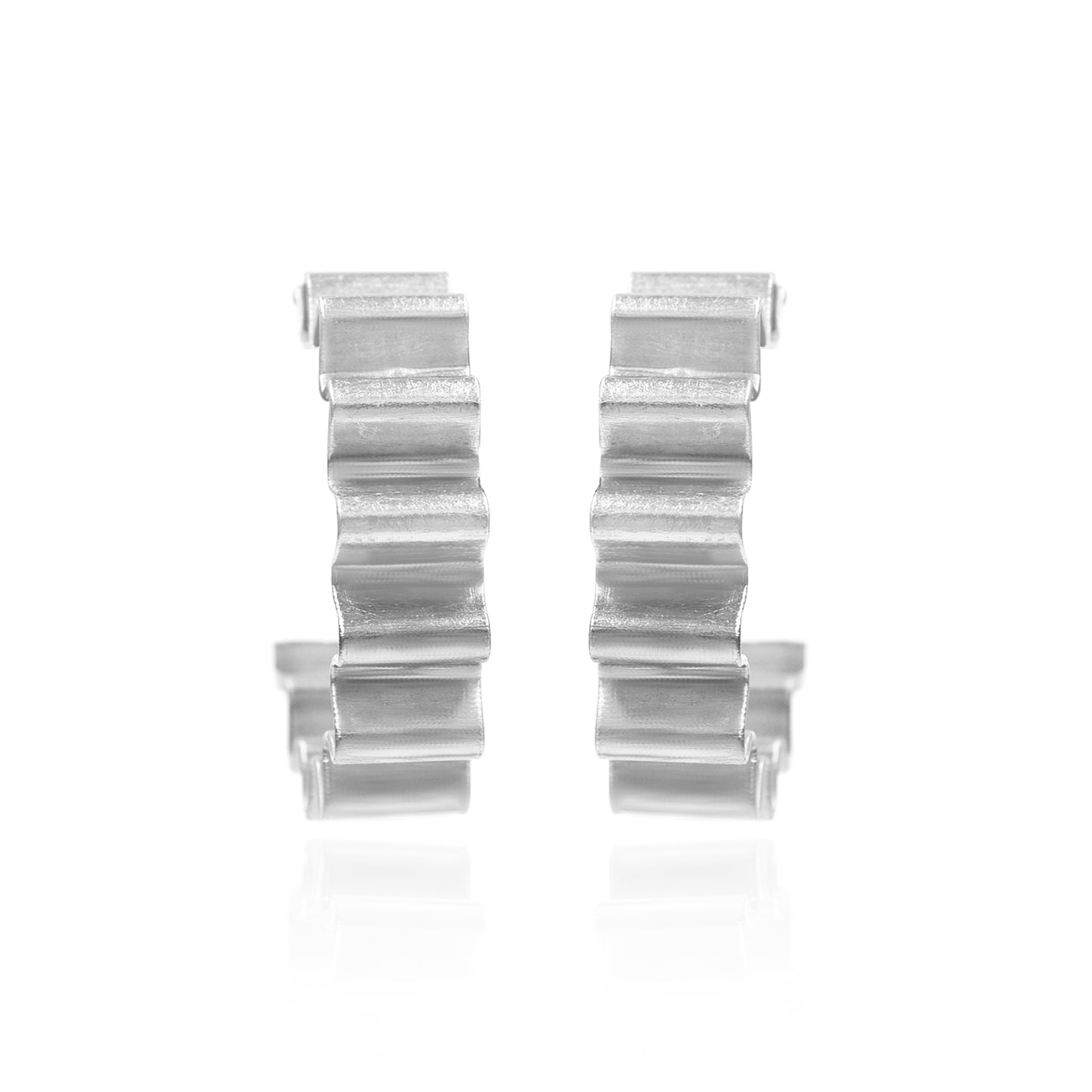 Zig Zag Drama Hoop Earrings