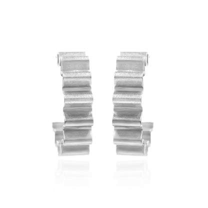 Zig Zag Drama Hoop Earrings
