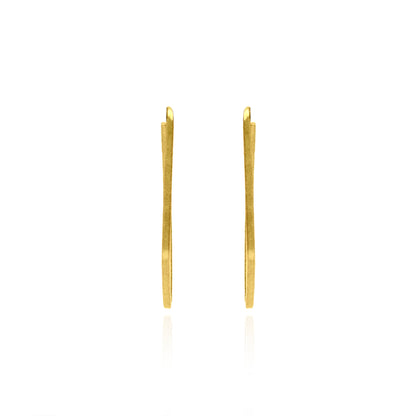 Open Rhombus Hoop Earrings