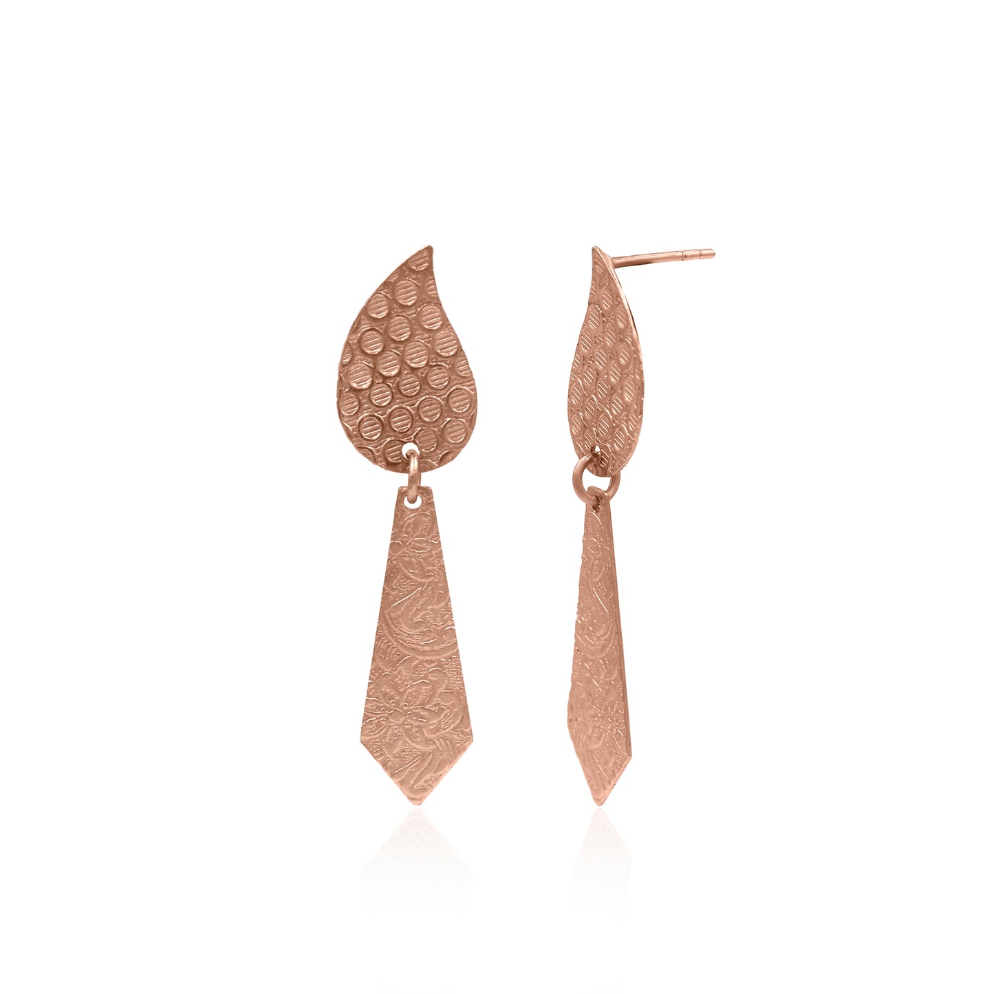 Twisty Blade Tie Stud Earrings