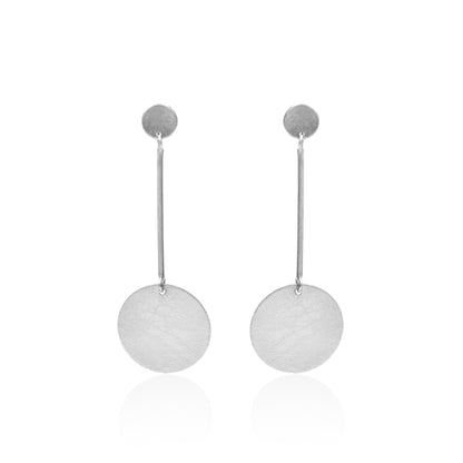 Circles With Stick Stud Earrings