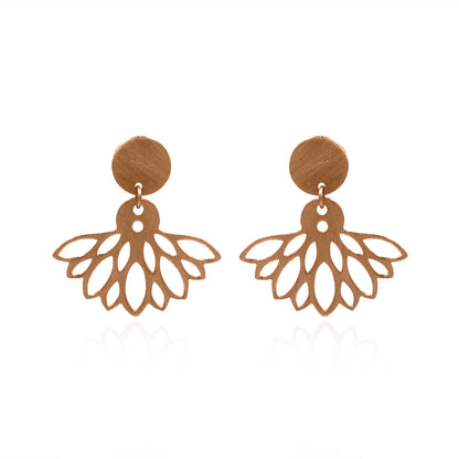 Mystical Lotus Stud Earrings