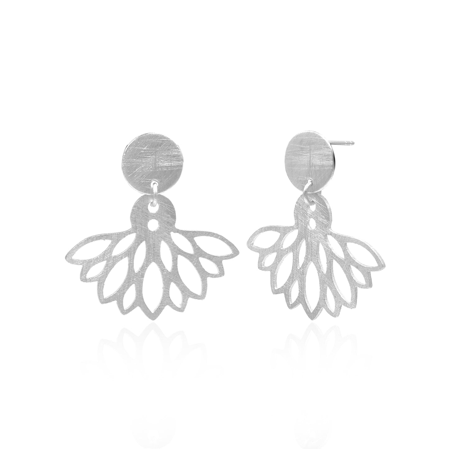 Mystical Lotus Stud Earrings