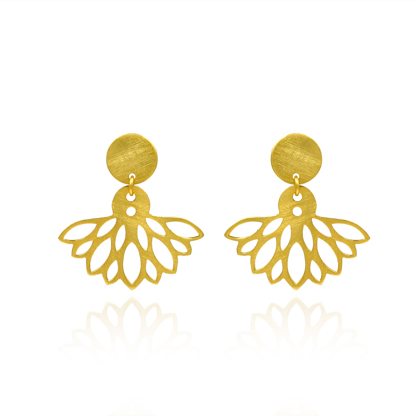 Mystical Lotus Stud Earrings