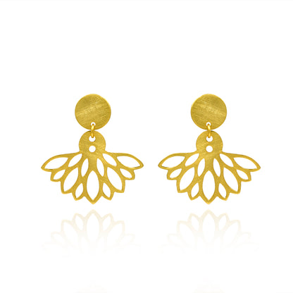 Mystical Lotus Stud Earrings