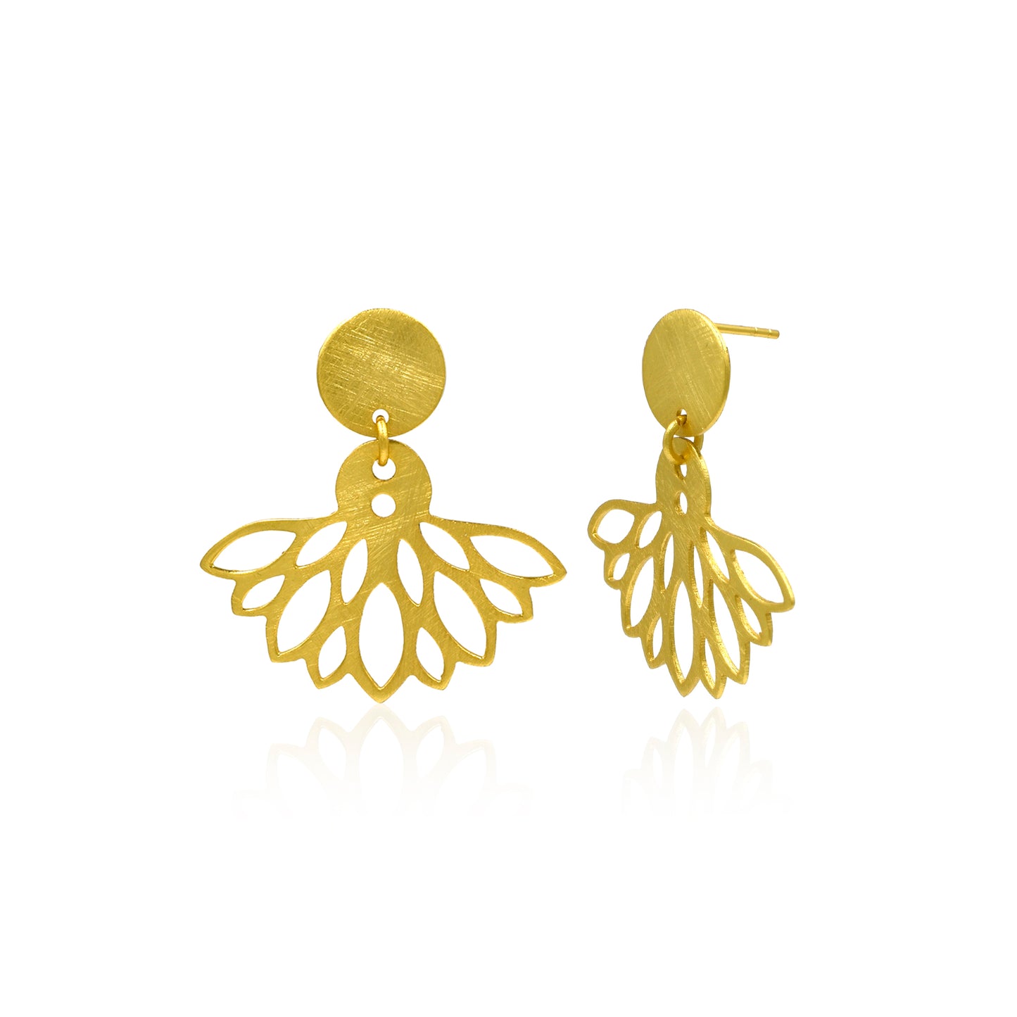 Mystical Lotus Stud Earrings