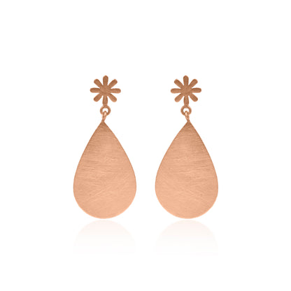 Honey Drop From Flower Stud Earrings