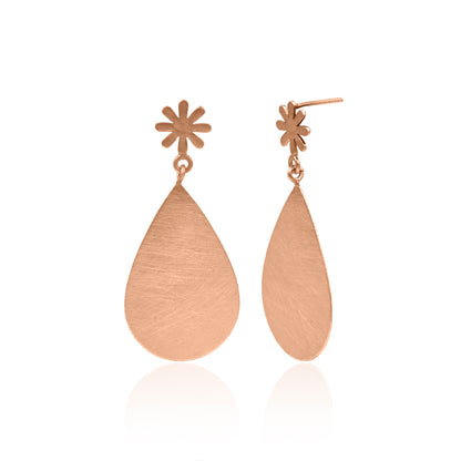 Honey Drop From Flower Stud Earrings