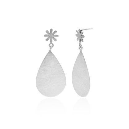 Honey Drop From Flower Stud Earrings