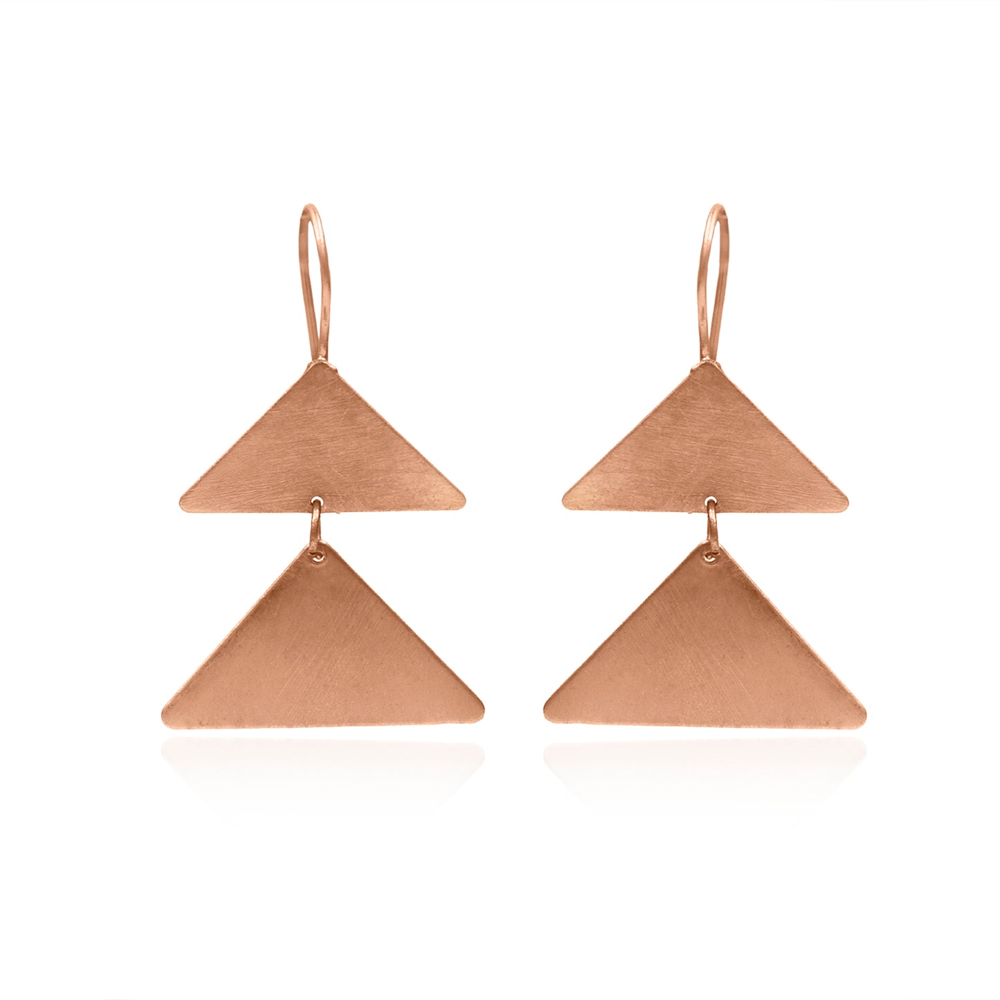 Twinnie Triangles Hook Earrings