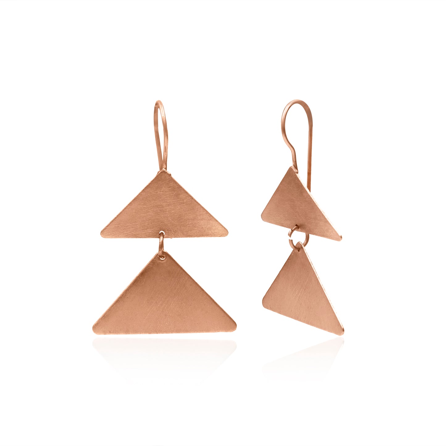 Twinnie Triangles Hook Earrings