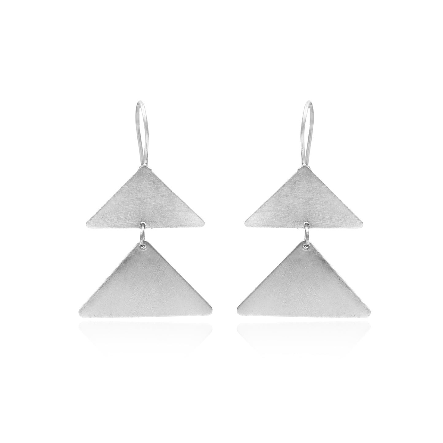 Twinnie Triangles Hook Earrings