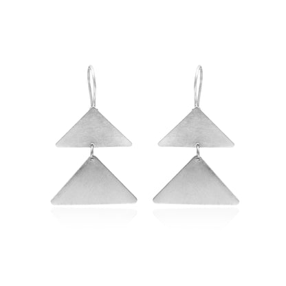 Twinnie Triangles Hook Earrings