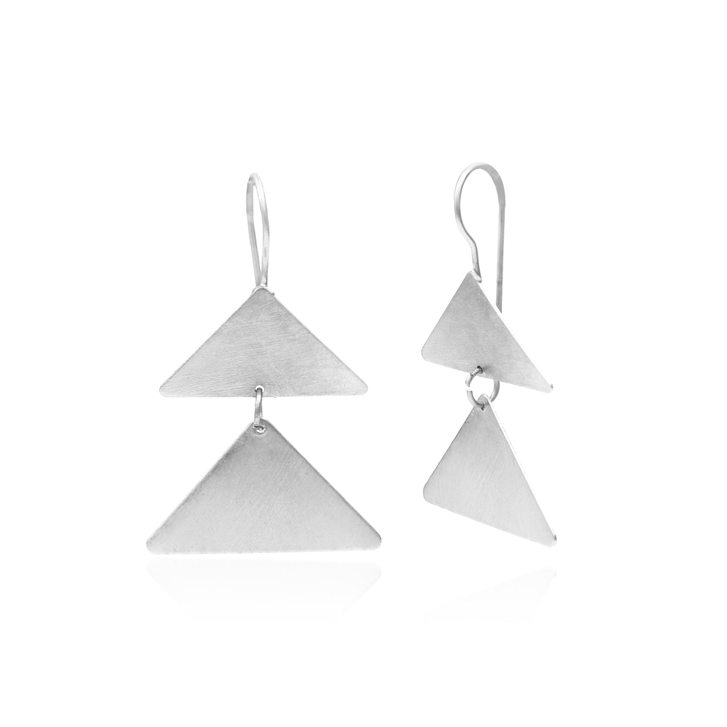 Twinnie Triangles Hook Earrings