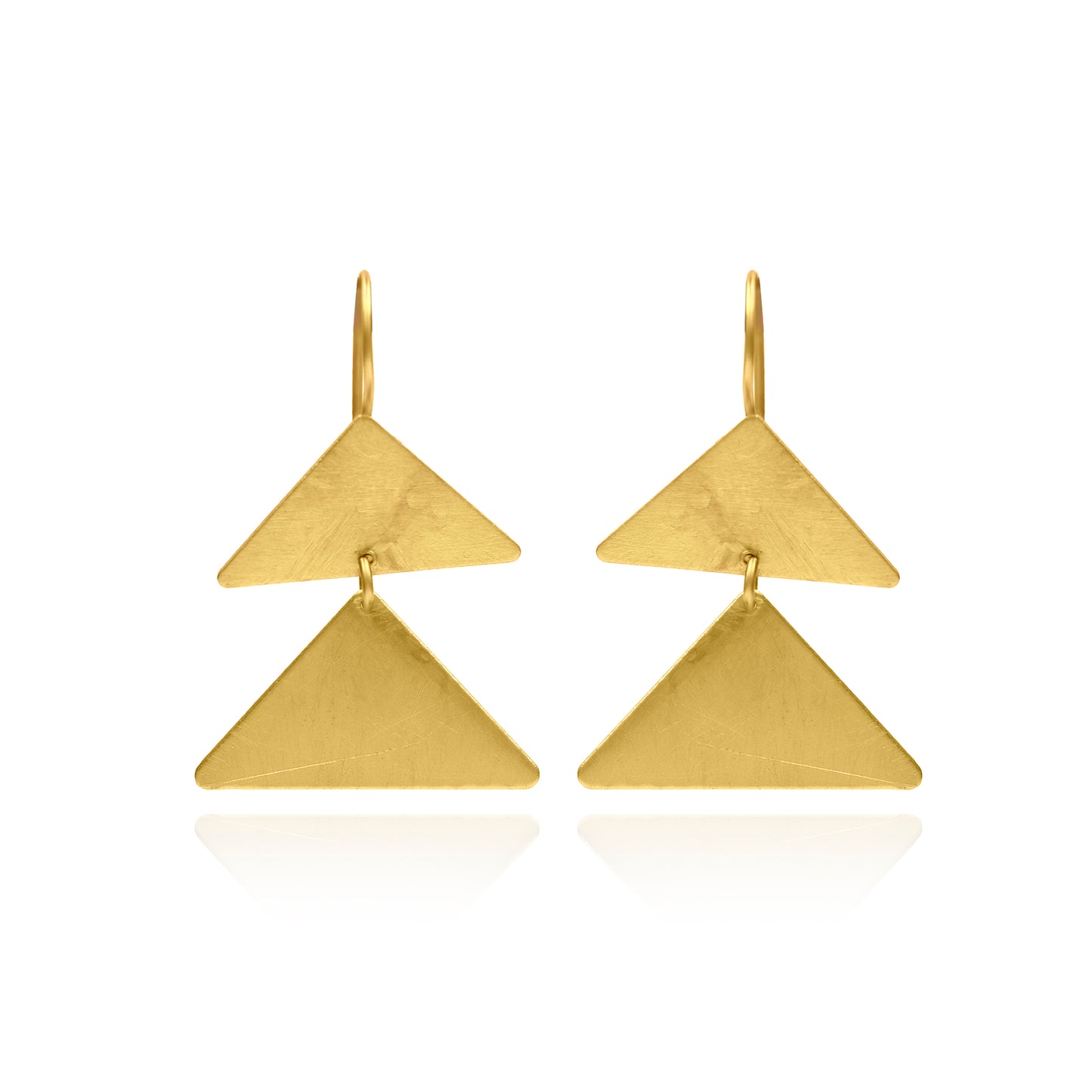 Twinnie Triangles Hook Earrings