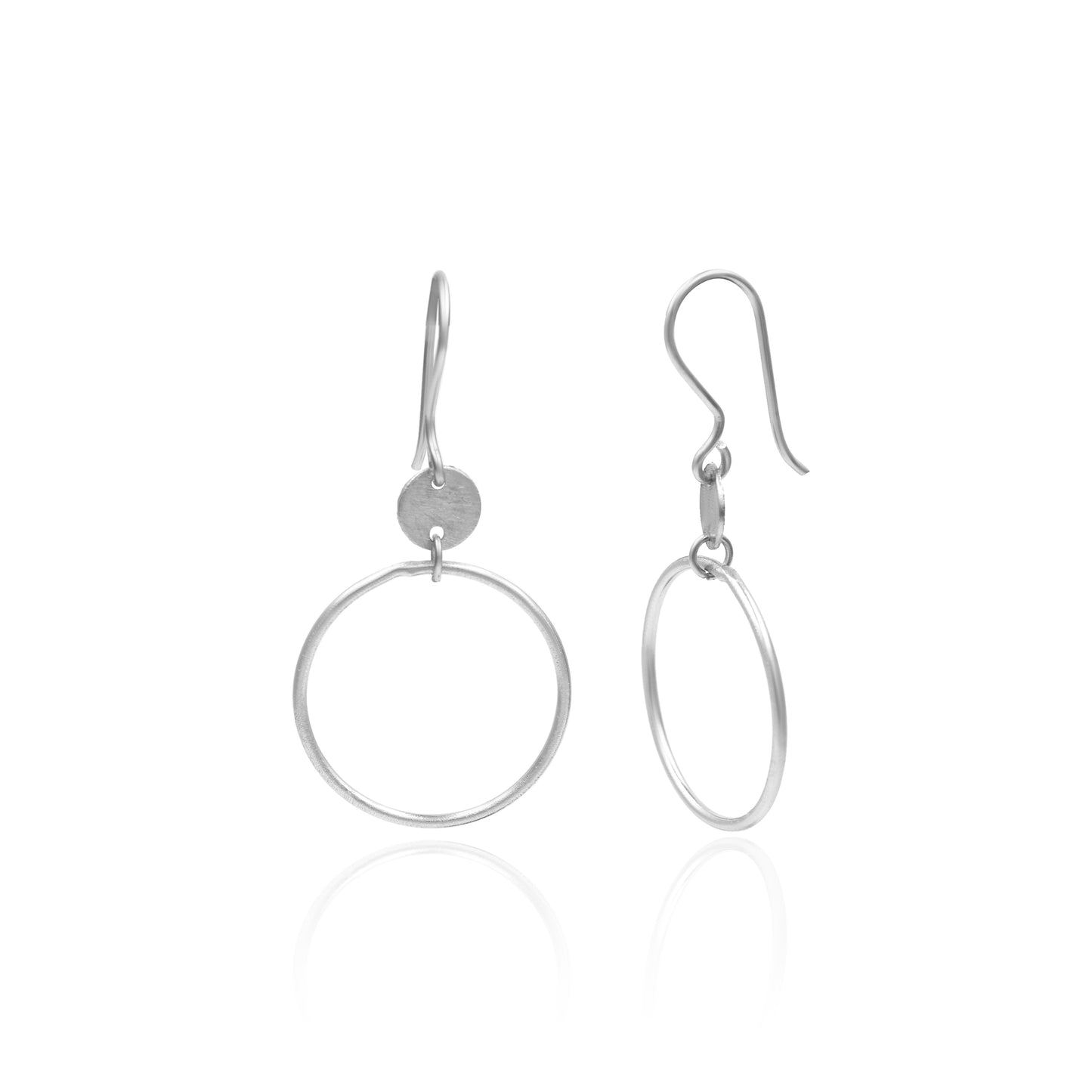 Tiny To Large Circle Hook Earrings